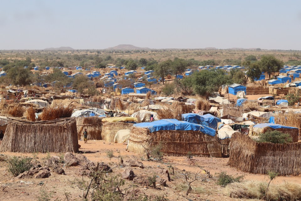 The Ourang refugee camp in Adre where refugees fleeing the conflict in Sudan live, photographed in December