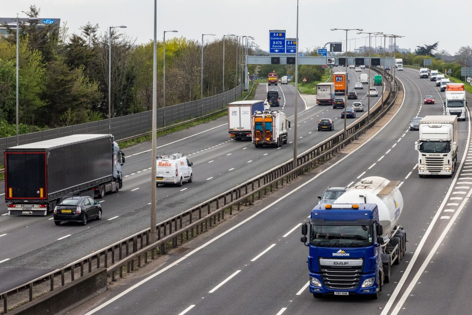 Part of the M4 has been shut