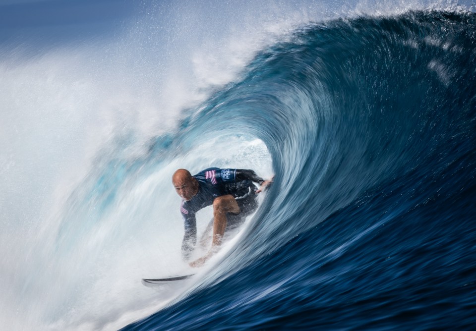 Slater won his heat at Bells Beach