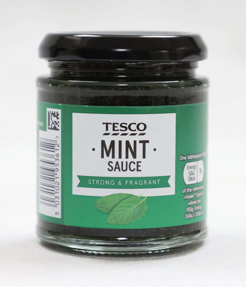 Tesco's sauce isn't made with fresh mint