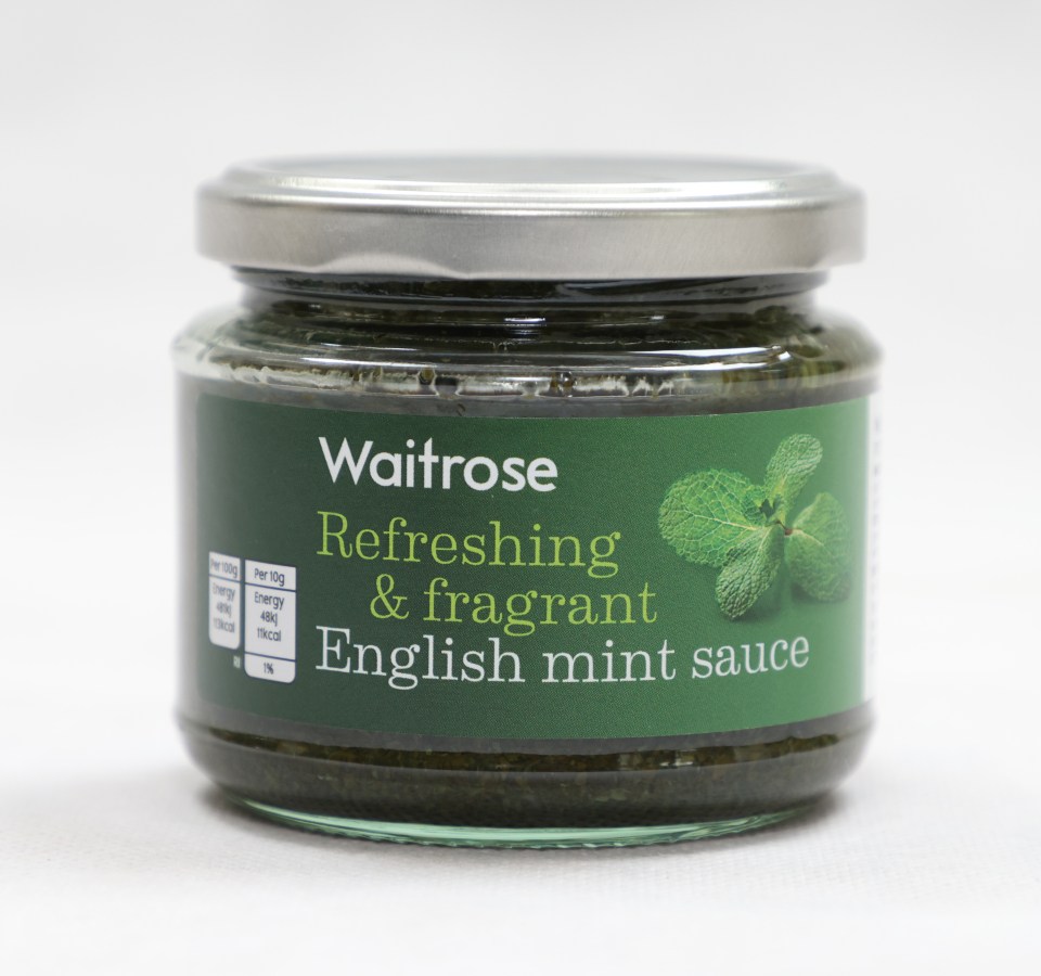 Mint fans will like the strong ratio of mint in Waitrose's sauce