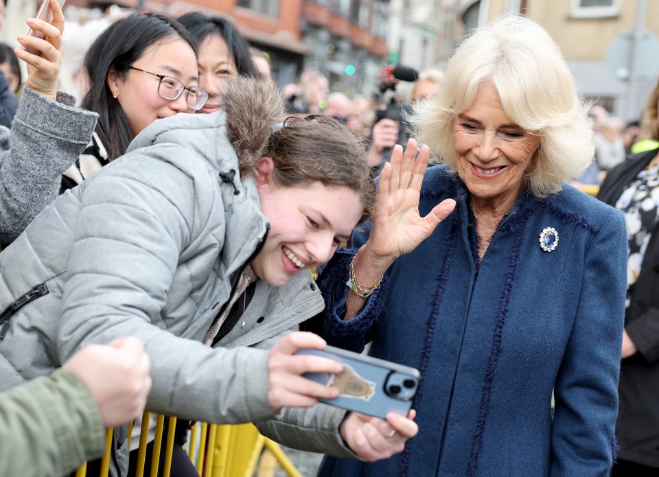 She also met members of the public as she visited Douglas Borough Council