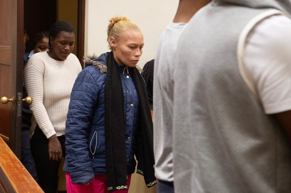 The mother of three arriving in court after denying she had sold her daughter to pay off her drug debt