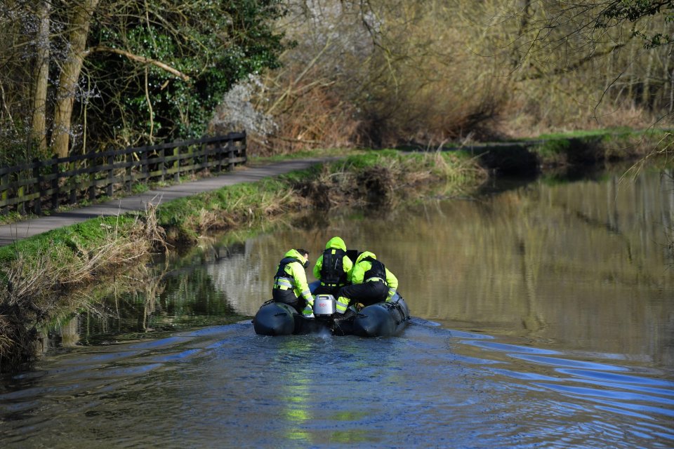 Dive specialists have been called in to help scour the waterway