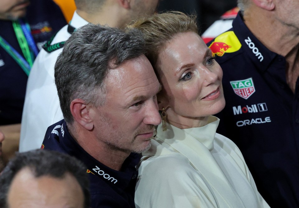 Christian Horner and Geri in Jeddah this evening