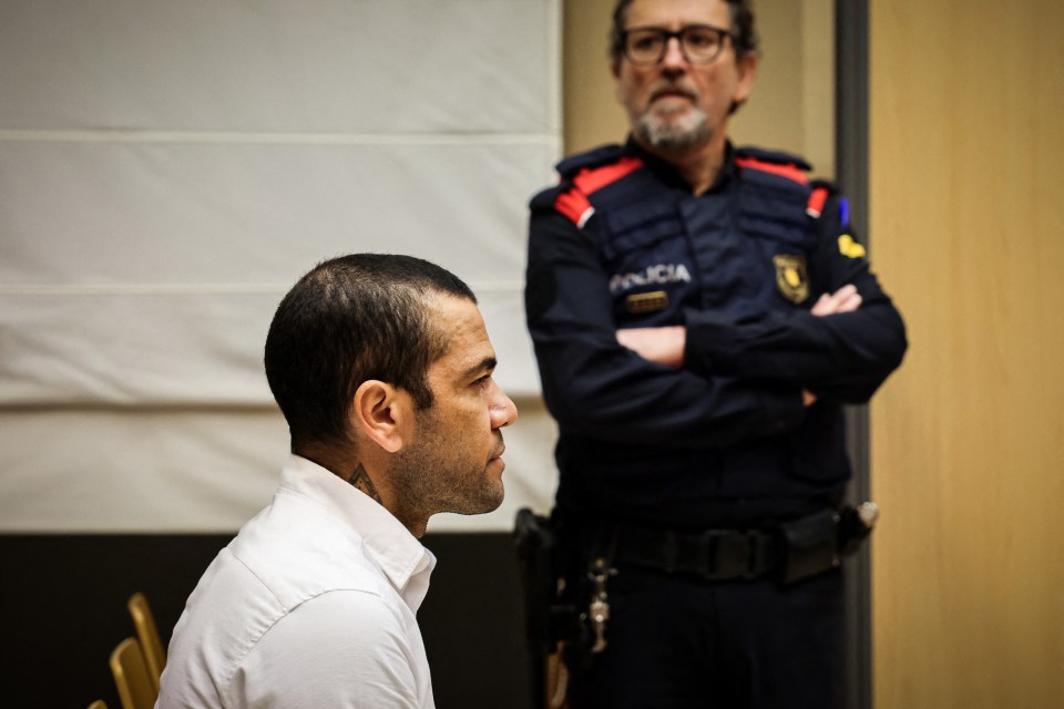 Alves was convicted of rape in February but has only served a month behind bars