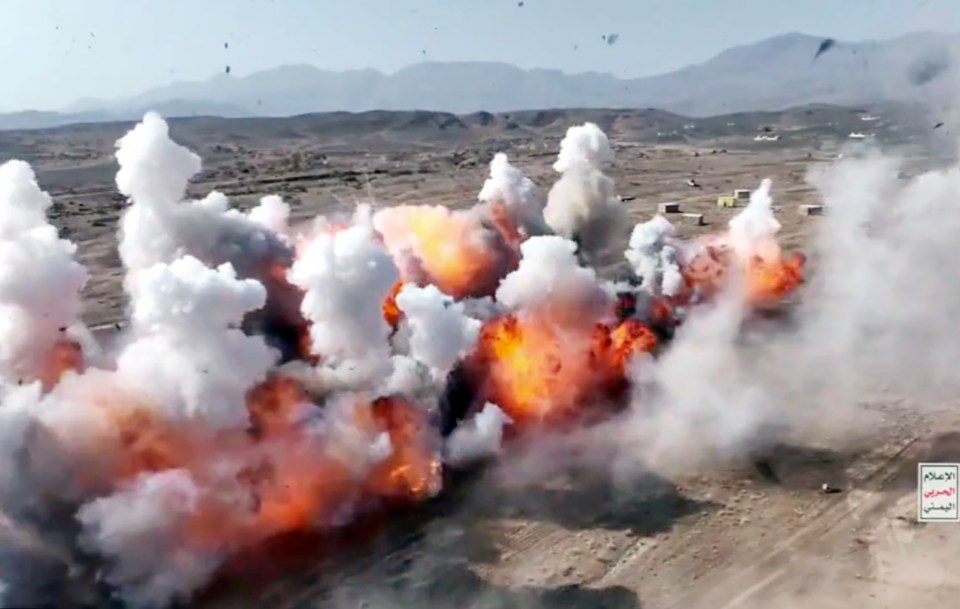 Footage released shows major explosions taking place \as part of training