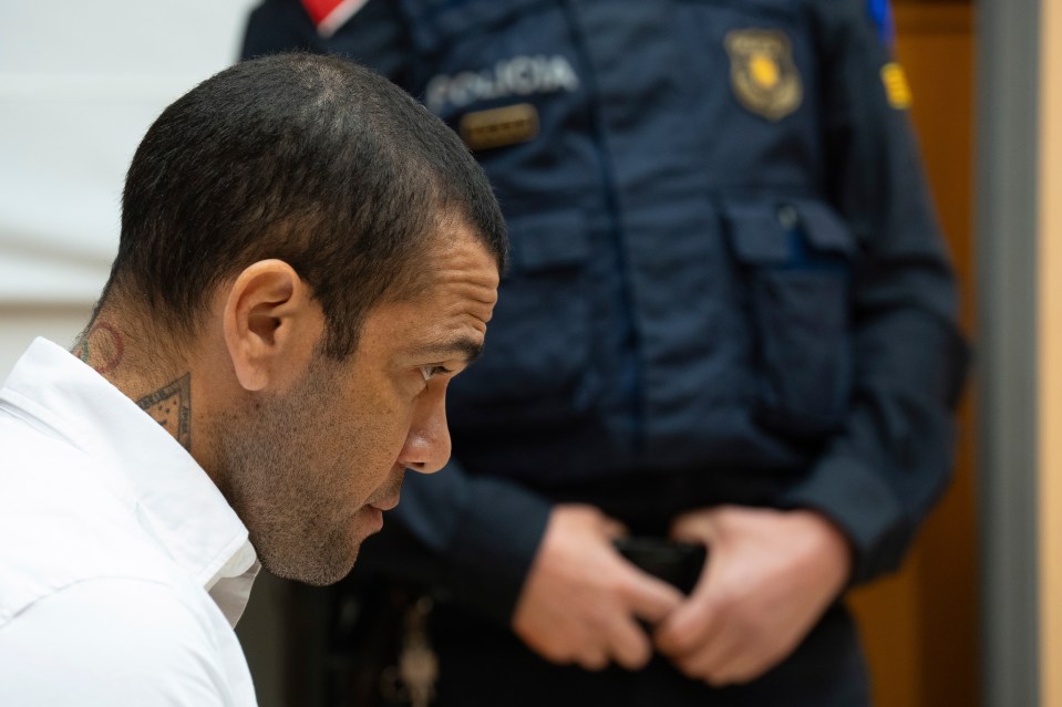 Alves was convicted of rape in February but has only served a month behind bars