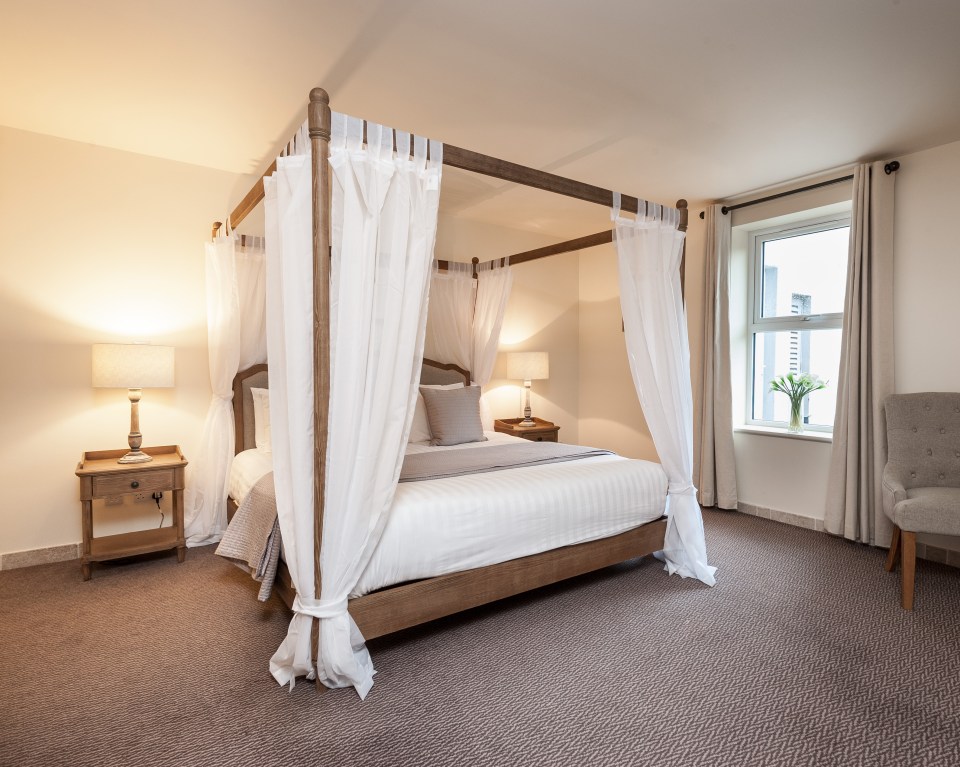 The Comis Hotel & Golf Resort in the rolling Manx countryside has rooms that are country-chic