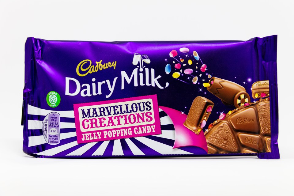 The new chocolate appears to be modelled on Dairy Milk Marvellous creations