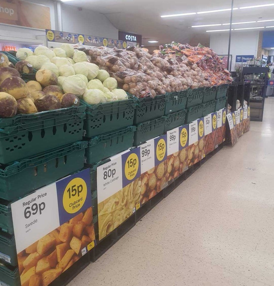 Others were excited to stock-up on veg ahead of the long weekend