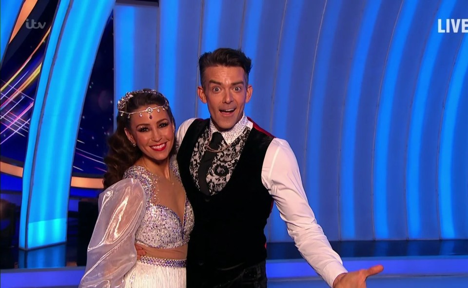 The duo were paired together on Dancing On Ice in 2022