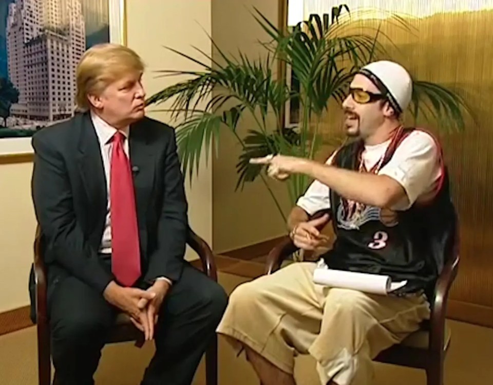 Sacha's feud with Donald Trump dates back to an interview in 2003, while he was portraying Ali G