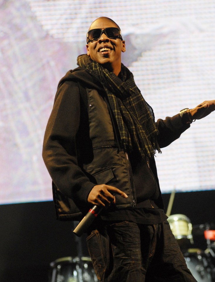 Rapper Jay-Z appearing at the festival in 2008