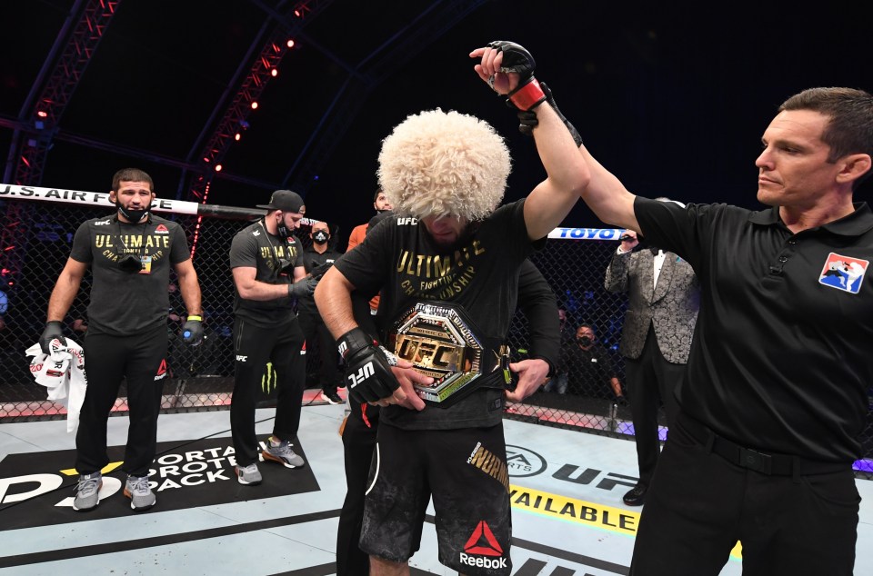 Khabib Nurmagomedov retired from mixed martial arts in October 2020