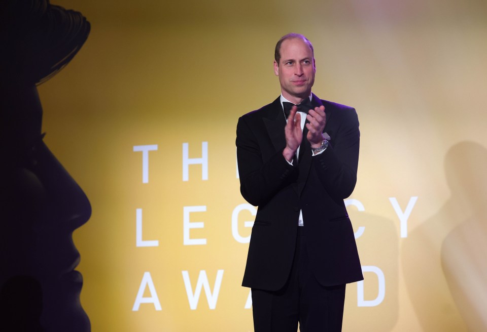 The Prince of Wales gave a speech to well-wishers at the awards last night