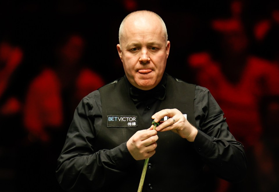 John Higgins lost feeling in his body as he attempted a 167-break