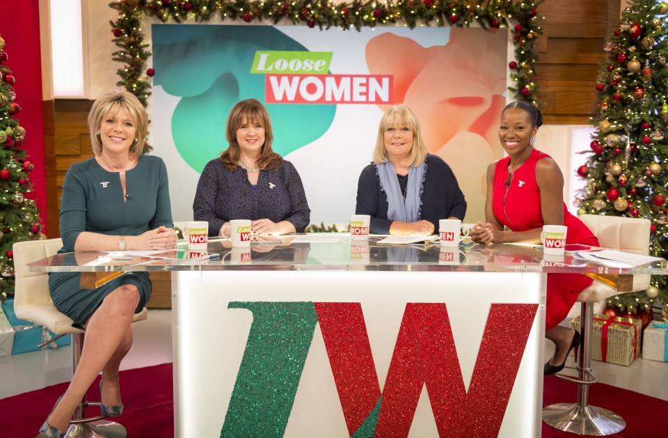 Jamelia, right, on 'Loose Women'