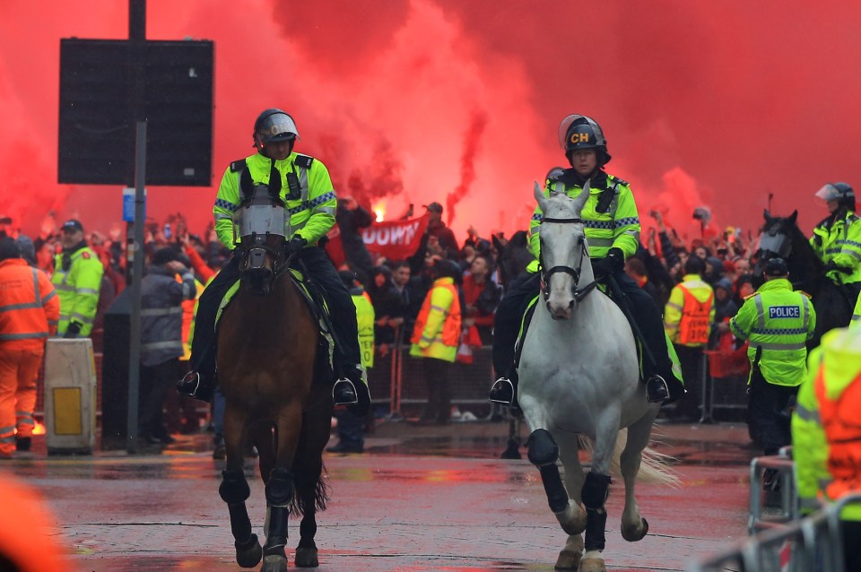 Police are stepping up efforts to stop any potential trouble outside Anfield on Sunday