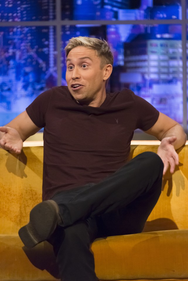 Foo Fighters legend Dave Grohl was unimpressed when he joined Russell Howard, pictured, on The Jonathan Ross Show