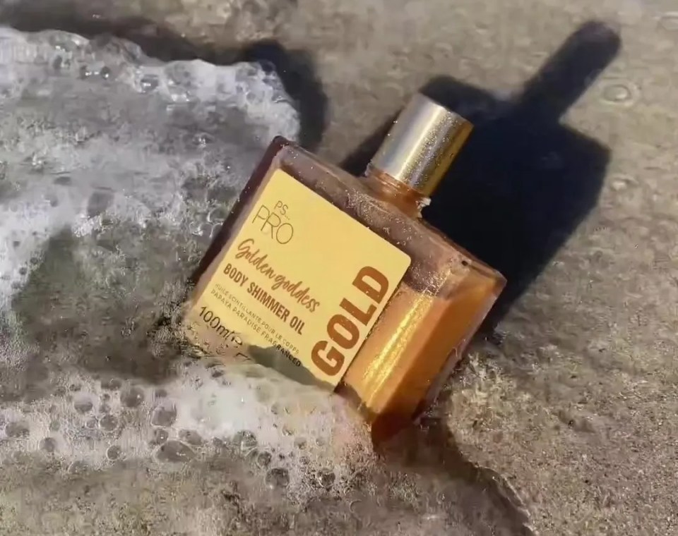 Primark’s new "golden goddess" body oil costs just £4.50 for a 100ml bottle