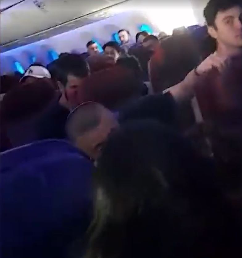 Scenes of chaos and distress unfolded at the LATAM airlines flight