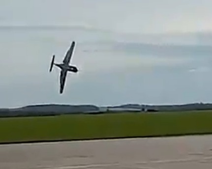 Tragic footage shows the moments before a plane crashed