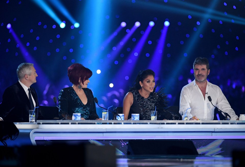 The trio on the show with Nicole Scherzinger