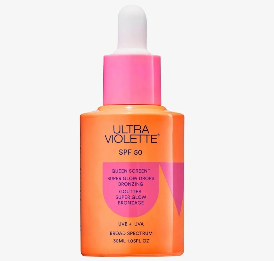 Ultra Violette's Bronzing Glow Drops contain SPF 50+ to protect from sun damage