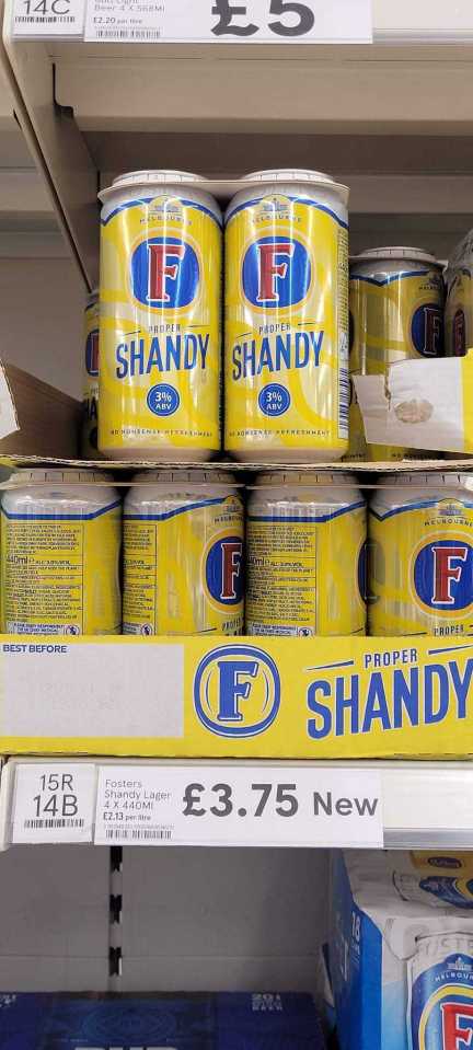 Fosters Shandy is back on shop shelves and shoppers are going wild