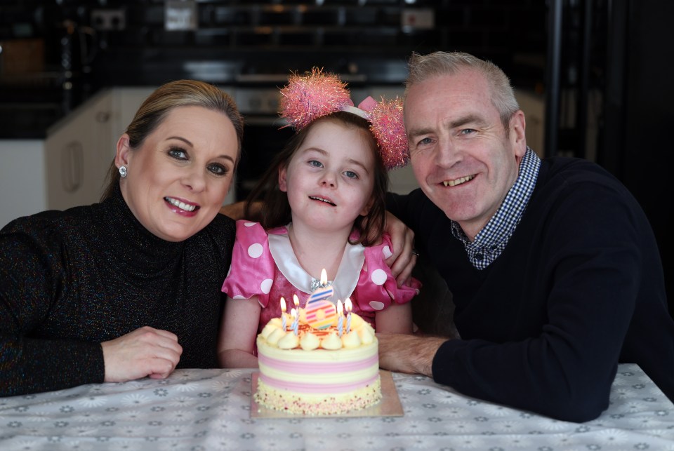 Mercy, who turned six in January, has an aggressive paediatric condition called diffuse intrinsic pontine glioma (DIPG)