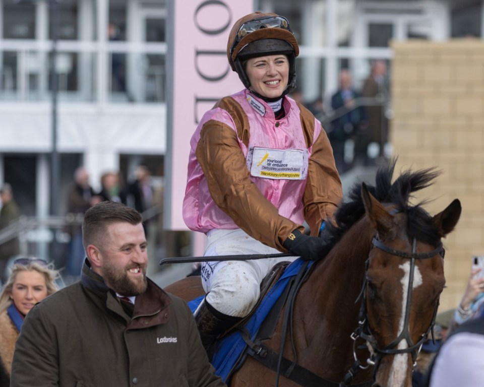 Bridget Andrews won the County Handicap Hurdle on Faivoir last year