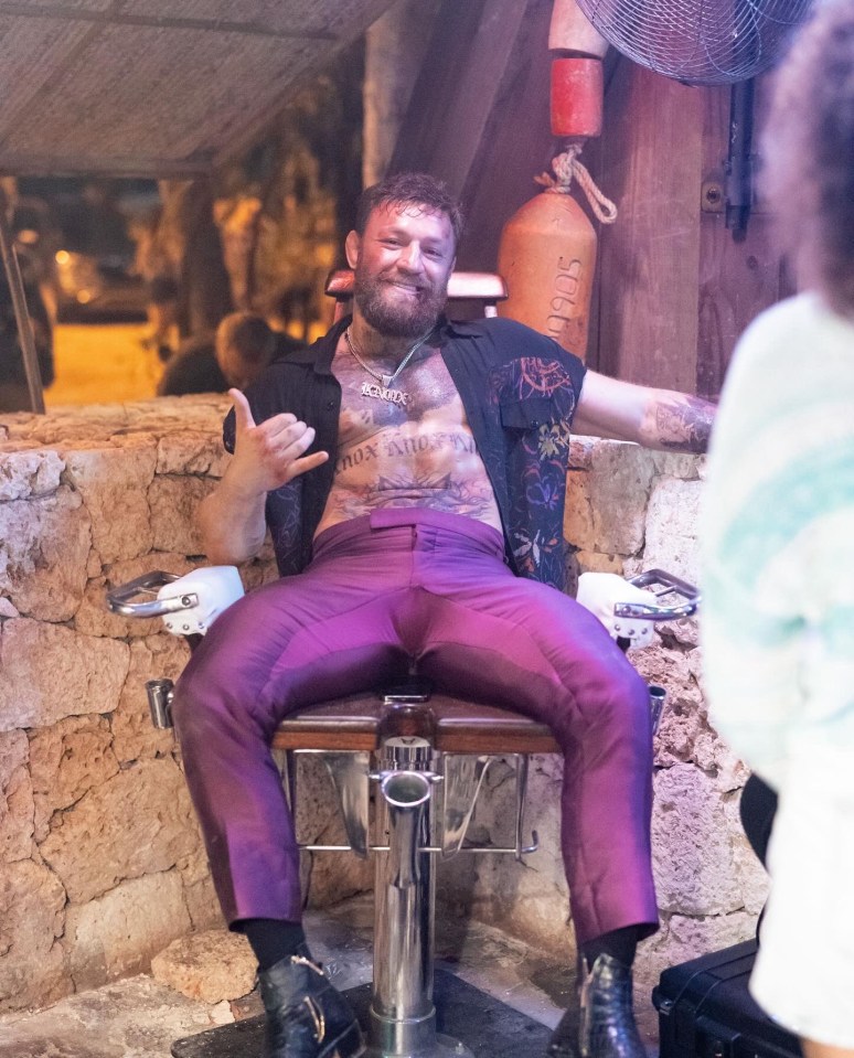 McGregor in a behind-the-scenes snap