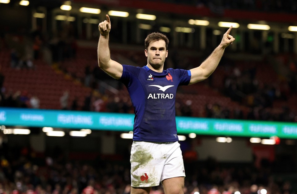 Damian Penaud of France celebrates