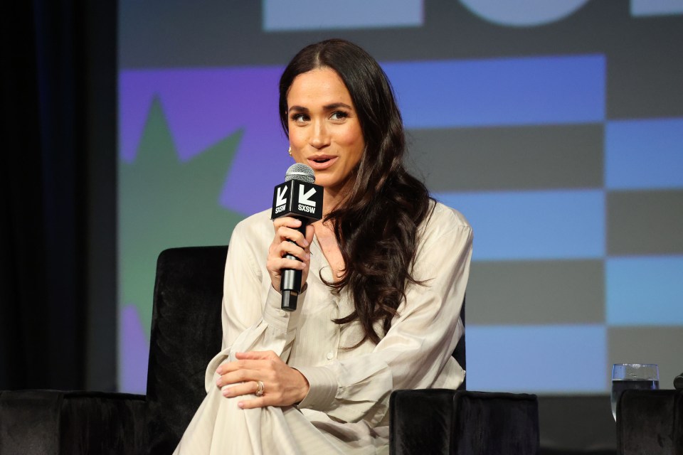 Meghan speaking at the SXSW Conference for International Women's Day earlier this month