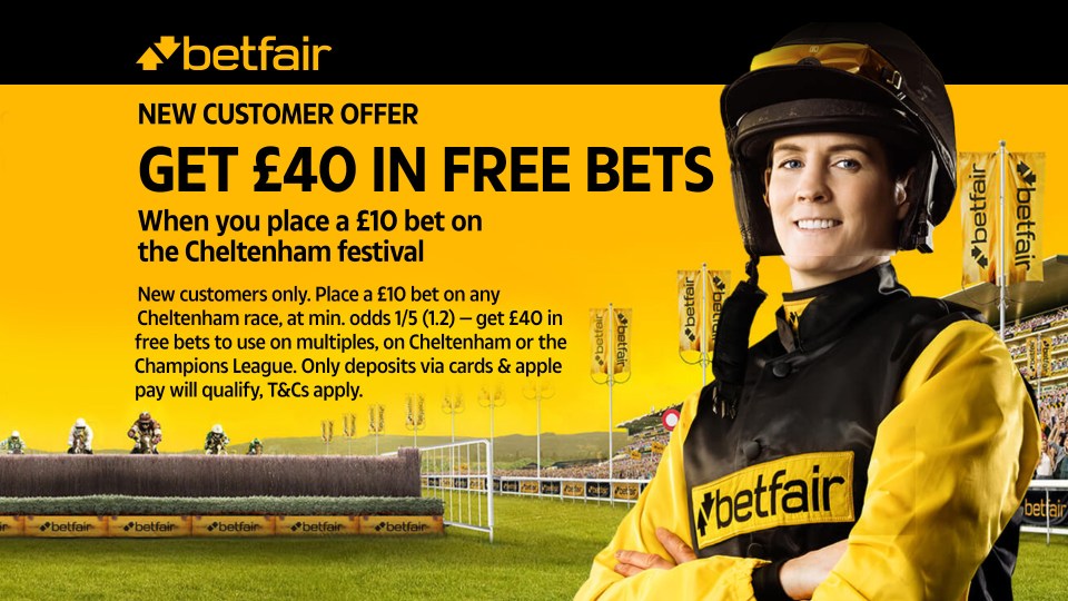 Cheltenham Festival: Get £40 in free bets to spend on horse racing with Betfair