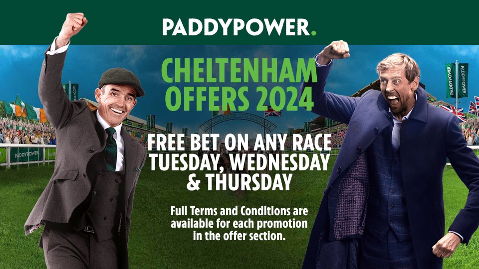 Claim a free bet for any Cheltenham race on Tuesday, Wednesday AND Thursday