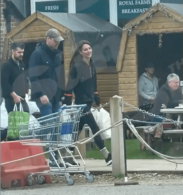 Other shoppers seemed unfazed by the royals’ appearance at the store