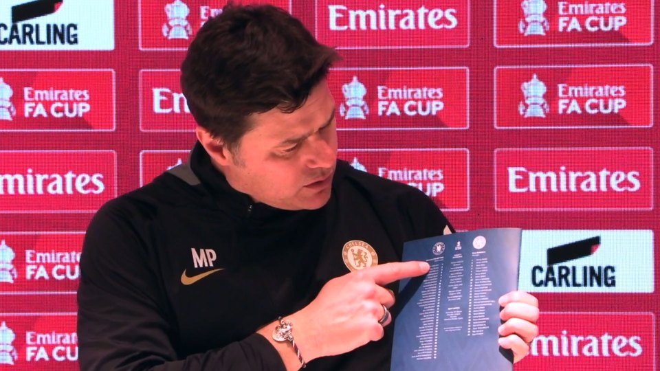 Pochettino used a bizarre prop to defend himself from the boo boys