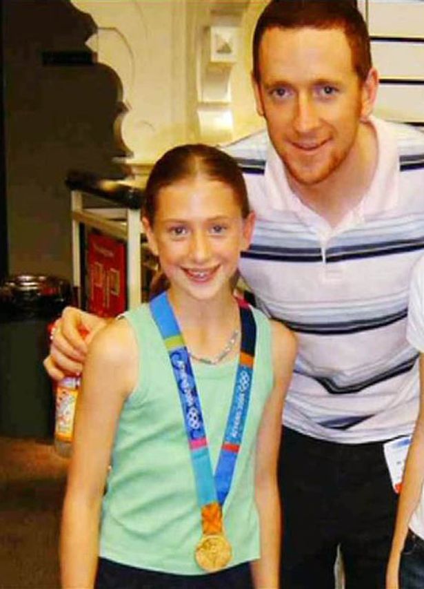 And only got into cycling 'by accident' but soon discovered a love for it, pictured here with Bradley Wiggins at Athens 2004