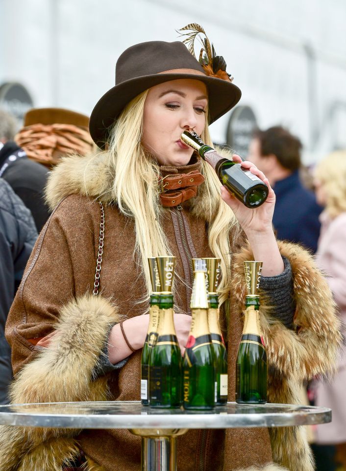 Punters are also set to neck 14,000 bottles of Champagne