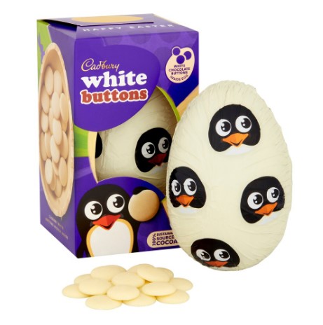 Cadbury Easter egg white chocolate & Buttons have gone up 25p at Tesco