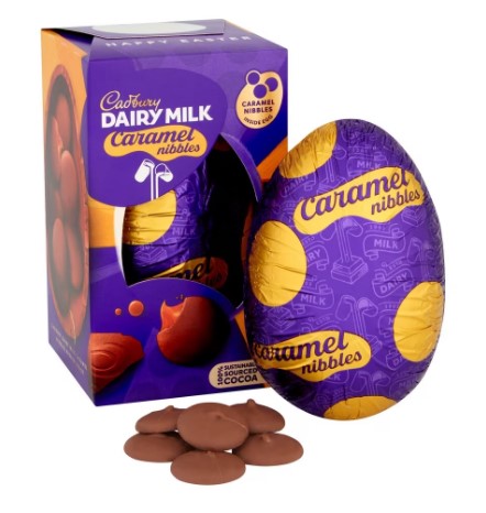 Cadbury's Dairy Milk Caramel nibbles Easter egg is up from £1.25 to £1.50