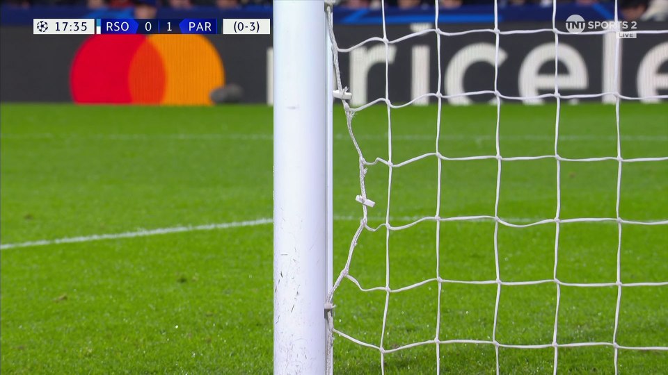 The goal carried such venom that it pulled the net away from the post