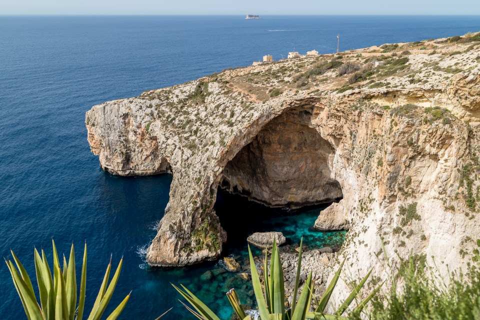 Malta is famous for its caves and coast lines as well as its old cities