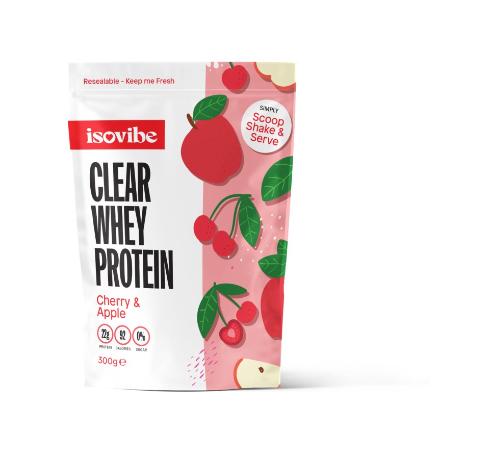 Fruity protein drink Isovibe is available in three flavours