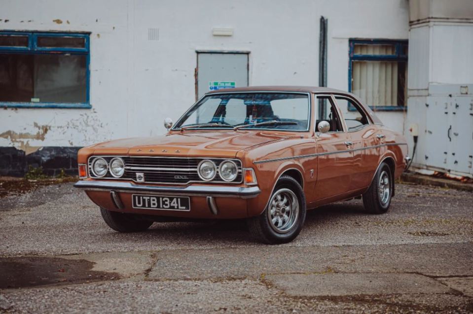 An iconic Ford Capri has gone up for auction