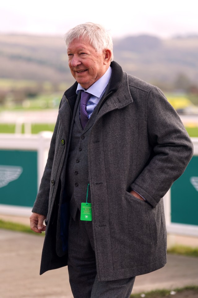 Sir Alex Ferguson was spotted at Cheltenham today