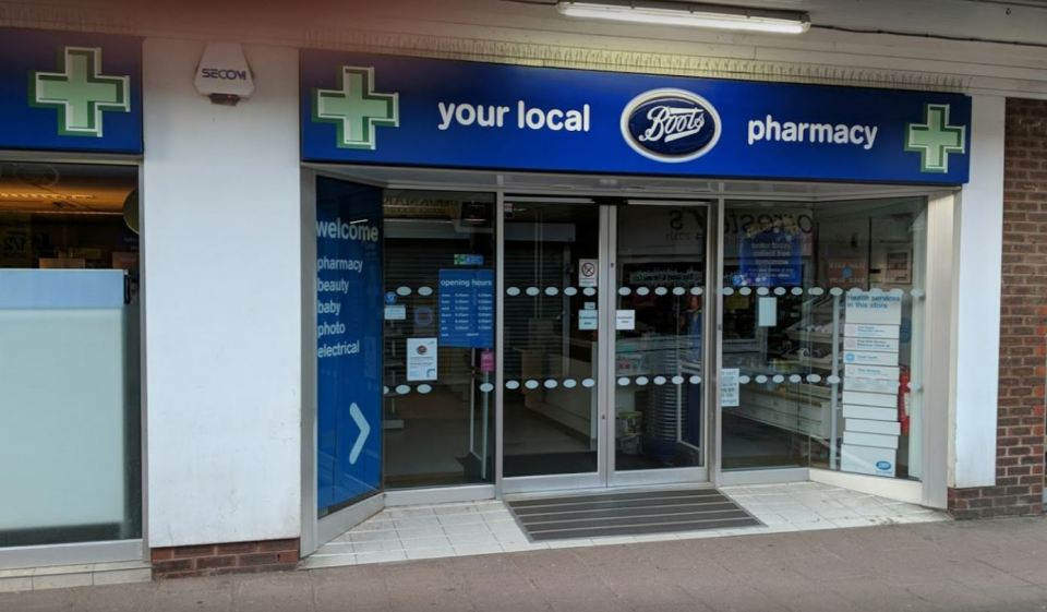 Boots will close its Rainham store doors tomorrow