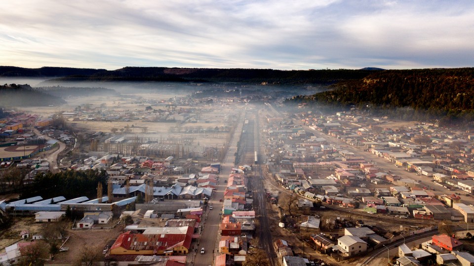 The tiny tourist town of Creel in the Copper Canyon Region of the state of Chihuahua